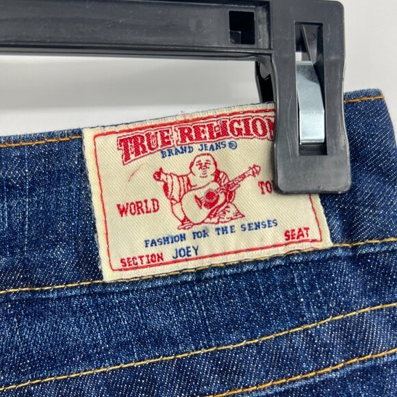 Vintage True Religion Y2K Dark Wash Flare Jeans Made in USA Women's 28 - Picture 7 of 8